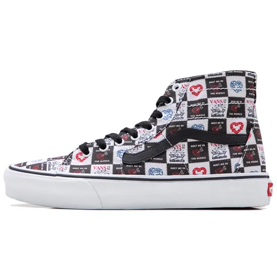 Vans SK8 Skateboarding Shoes Unisex High-top Black/white