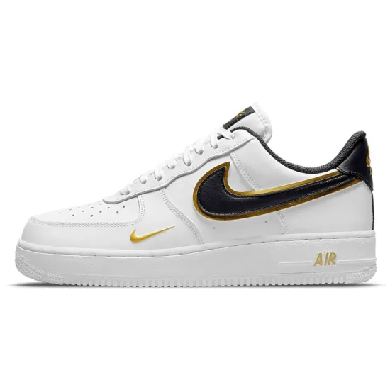 Nike Air Force 1 Low '07 LV8 Double Swoosh White Metallic Gold
