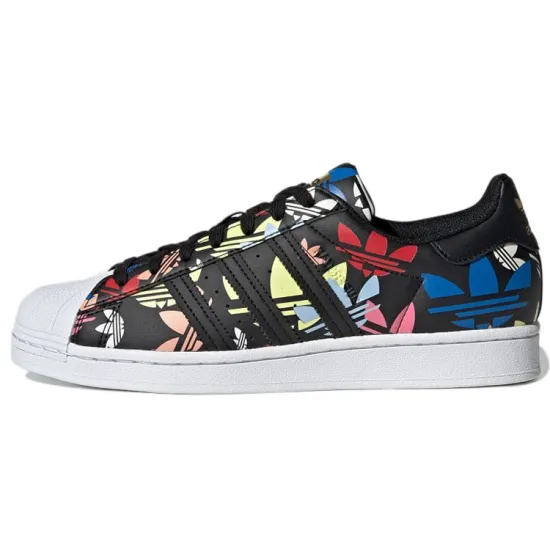 Adidas Originals Superstar Skateboard Shoes Unisex Low-top Black Colored