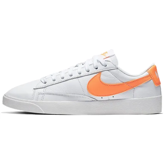 Nike Blazer Skateboarding Shoes Women's Low-top White/Orange