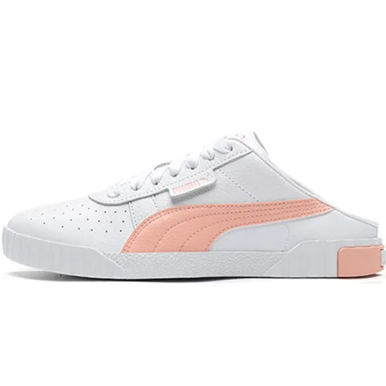 PUMA Cali Series Skateboarding Shoes Women's Low-top Pink Peach White