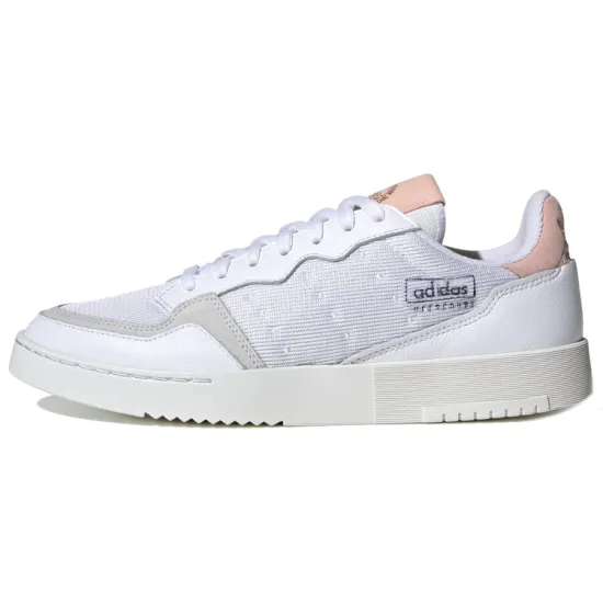 Adidas Originals Super Court Skateboarding Shoes Unisex Low-top White/gray/pink