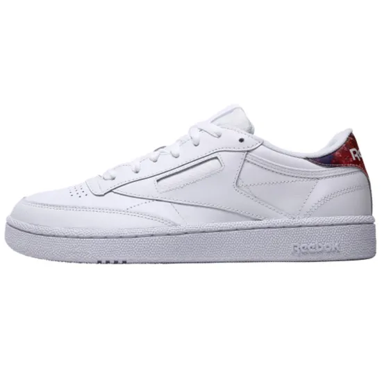 Reebok Club C Skateboarding Shoes Unisex Low-top White/Rainbow