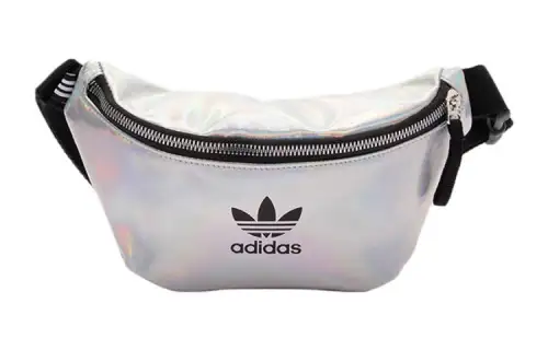 Adidas Originals Trefoil Polyurethane Crossbody Bag, Sling Bag, Fanny Pack Regular Women's Laser White