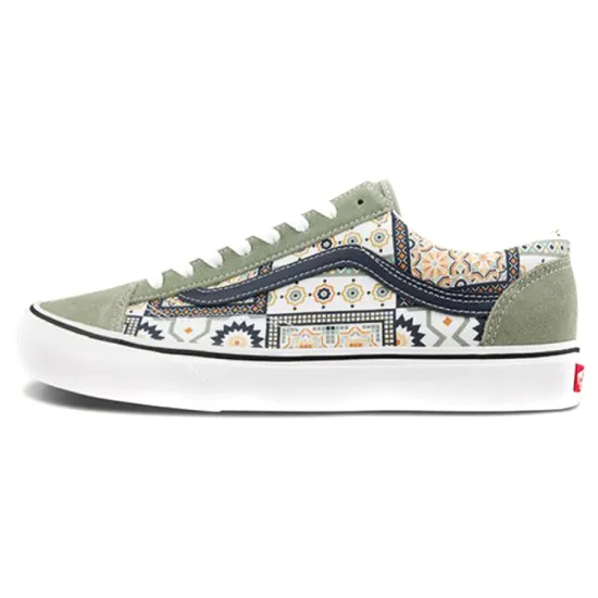 Vans Style 36 Skateboarding Shoes Unisex Low-top Grey Printing