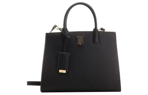 Burberry Grain Calfskin Shoulder Bag, Crossbody Bag, Handbag Women's Black