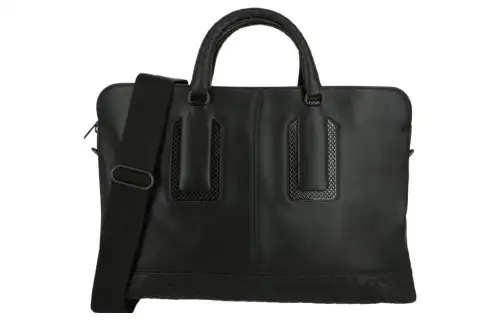 Bottega Veneta Leather Briefcase, Shoulder Bag, Crossbody Bag, Handbag Women's Black