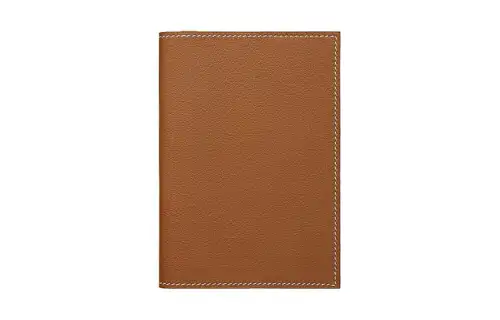 HERMES MC² Euclide Evercolor Leather Card Holder Passport Holder Women's 37 Gold