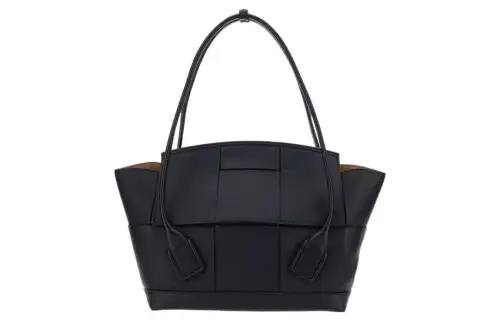 Bottega Veneta ARCO Leather Tote Bag, Shopping Bag, Shoulder Bag, Handbag Medium Women's Black