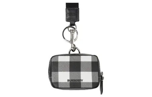 Burberry Cotton Key Pouch Men's Multicolor