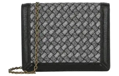 Bottega Veneta Leather Shoulder Bag, Crossbody Bag Women's Black