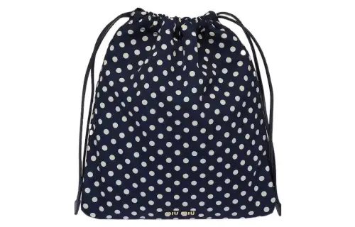 MIU MIU Fabric With Leather Clutch Makeup Bag Regular Women's Royal Blue