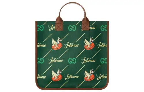 GUCCI Canvas Tote Bag, Shopping Bag, Handbag, Kids' Bag Regular Kids' Green
