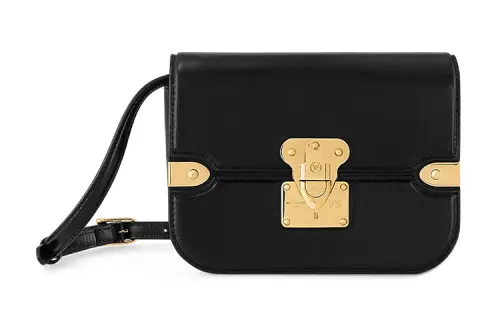 LOUIS VUITTON Orsay Cow Leather Crossbody Bag, Shoulder Bag Medium Women's Black