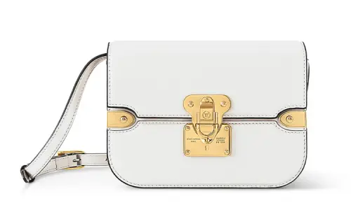 LOUIS VUITTON Orsay Cow Leather Crossbody Bag, Shoulder Bag Medium Women's White