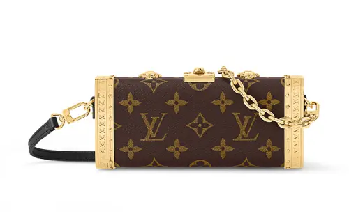 LOUIS VUITTON Vanity Canvas With Leather Makeup Case, Crossbody Bag, Shoulder Bag Regular Women's Brown