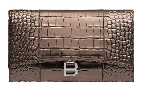 Balenciaga Calfskin Clutch Women's Brown