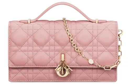 DIOR My Dior Sheepskin Shoulder Bag, Crossbody Bag, Handbag Mini Women's Light Pink