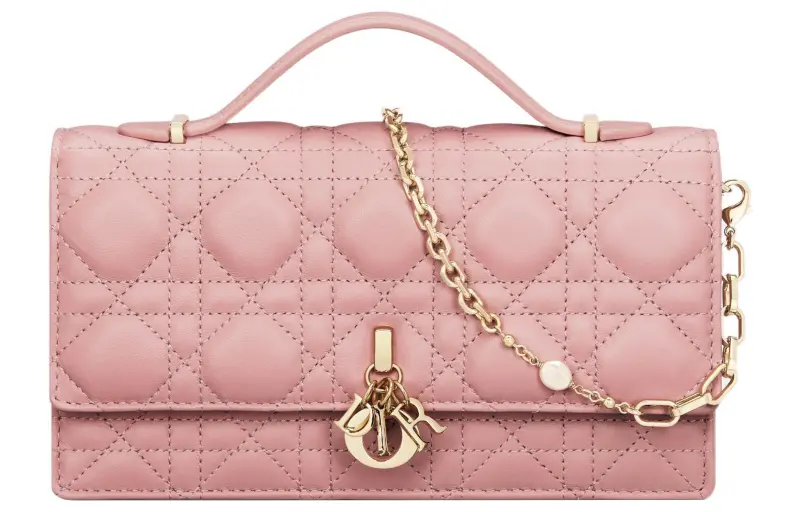 DIOR My Dior Sheepskin Shoulder Bag, Crossbody Bag, Handbag Mini Women's Light Pink