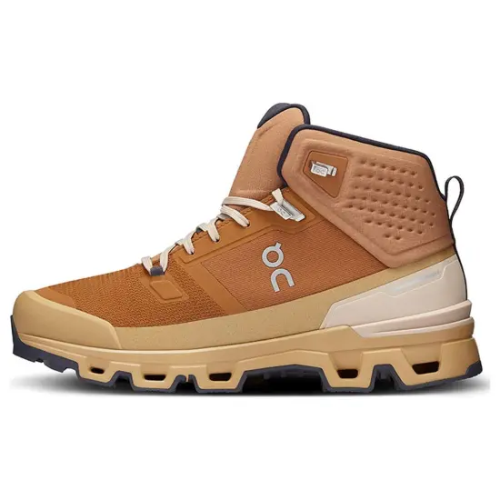 On Cloudrock 2 Waterproof And Wear resistant Ankle Length Outdoor Boots Men's Brown