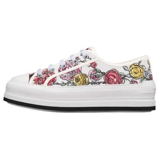 Walk'n'DIOR Skateboard Shoes Women's Low-Top White