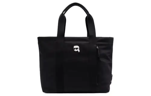 KARL LAGERFELD / Karl Lagerfeld Jeans Recycled Nylon Tote Bag, Shopping Bag, Handbag Women's Black