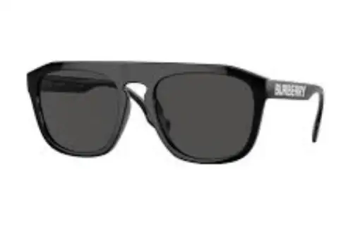 Burberry Acetate Irregular Shape Sunglasses Men's Black