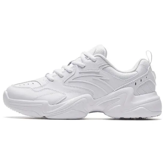 Anta Walker Anti-Slip Wear-Resistant Low-Top Casual Shoes Women's White