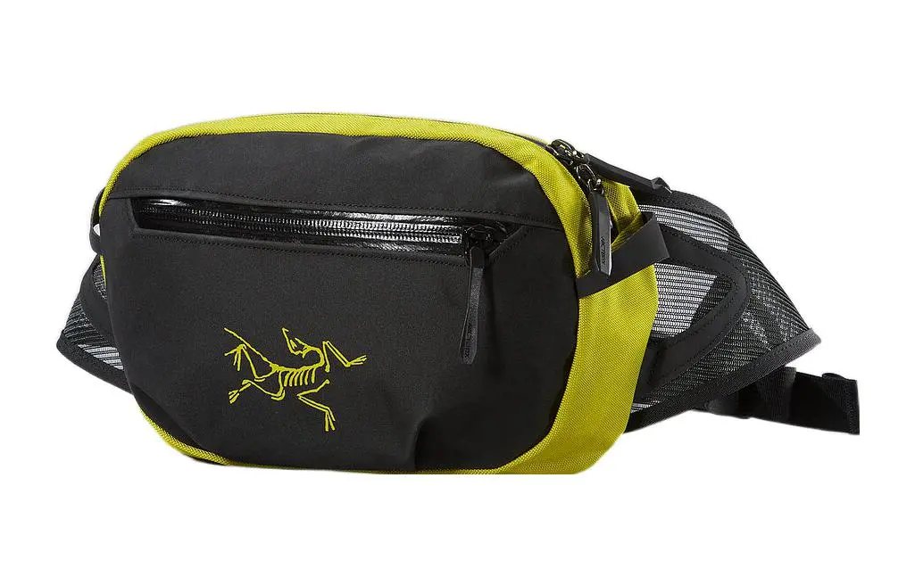 Arc'teryx Arro No Capacity One Shoulder Crossbody Fanny Pack Outdoor Bag Nylon Black Yellow Unisex