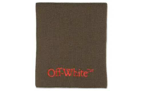 OFF WHITE Bookish Knit Scarf
