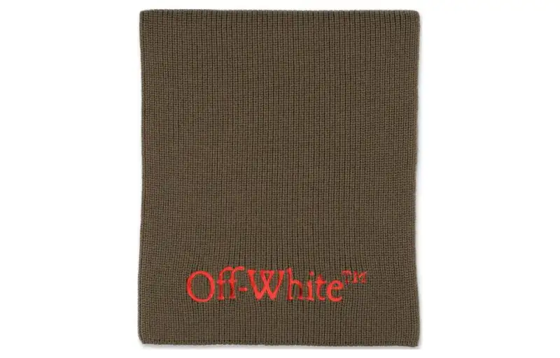 OFF WHITE Bookish Knit Scarf