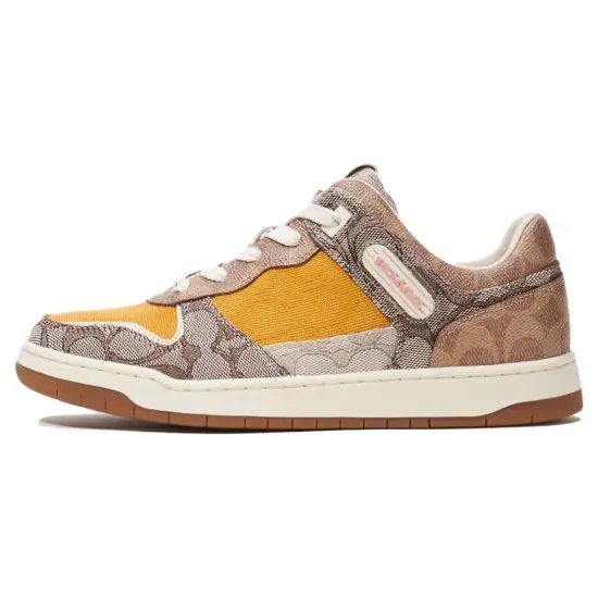 COACH Skateboard Shoes Women's Low-Top Tan