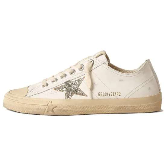 Golden Goose V-Star 2 Distressed Sneakers
