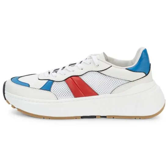 Bottega Veneta Low Top Casual Shoes Men's White Blue