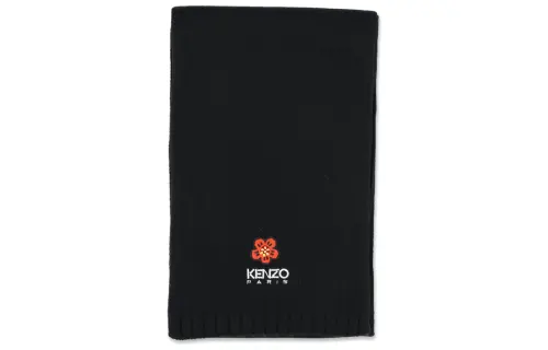 KENZO Boke Flower Logo Embroidered Scarf