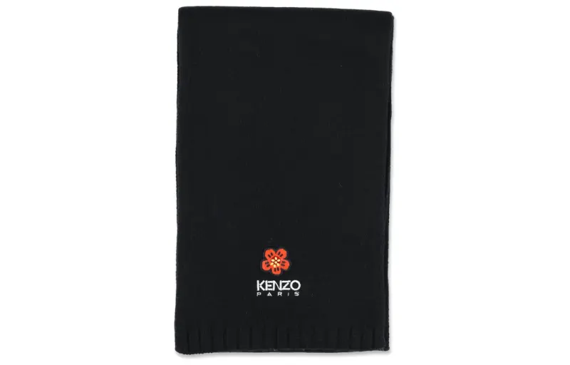 KENZO Boke Flower Logo Embroidered Scarf
