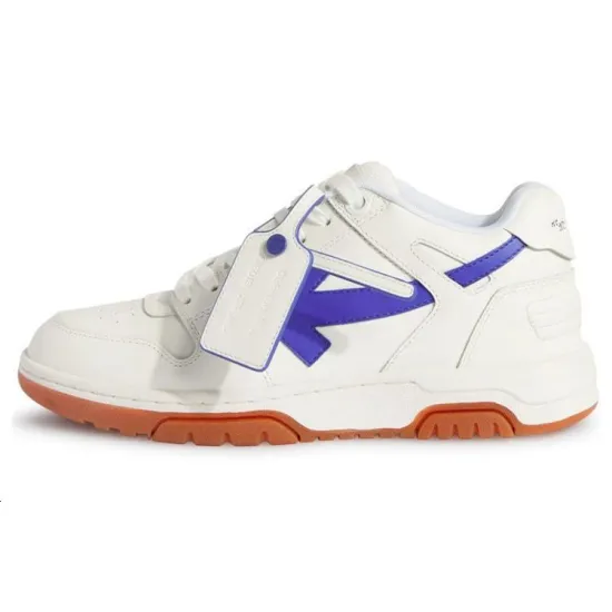 OFF WHITE Out Of Office Low Top Sneaker 'White Blue Brown' Women's