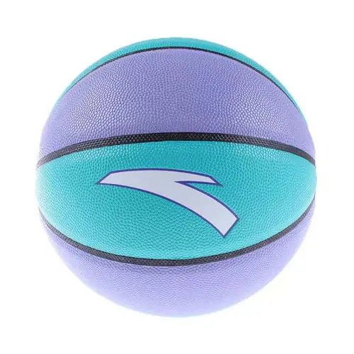 Anta Anta Basketball Anti-slip and Wear-Resistant KT Palm Wind Foam Medium Tire Blue Purple No. 7 Training and Competition Same Style for Men and Women