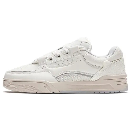 ANTA AOJIE Skateboard Shoes Men Low-Top White Gray
