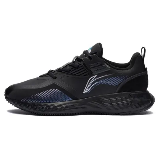 LINING Protection Cloud Running Shoes Men Low-Top Black