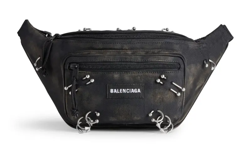 Balenciaga Explorer Fabric Fanny Pack Regular Women's Black