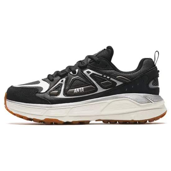 ANTA Engine Casual Shoes Women's Low-Top Black White