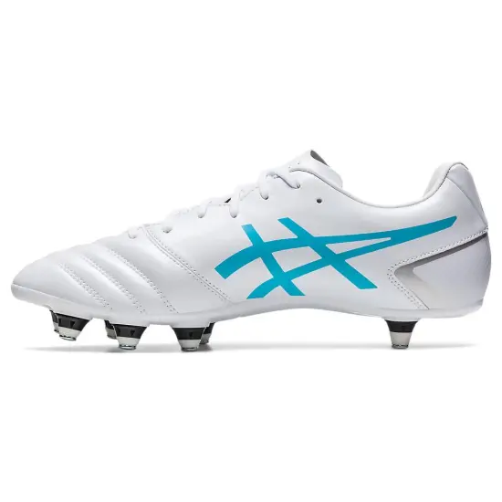 Asics DS LIGHT Series Soccer Shoes Men Low-Top White Blue