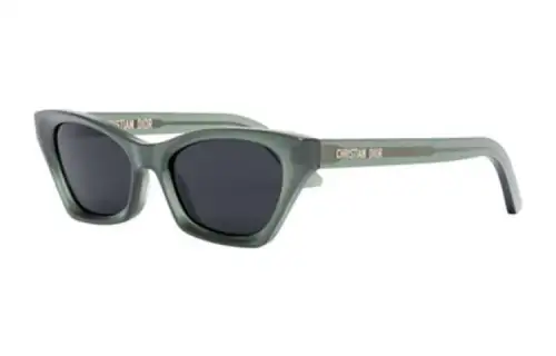 DIOR Acetate Irregular Shape Sunglasses Women's Green