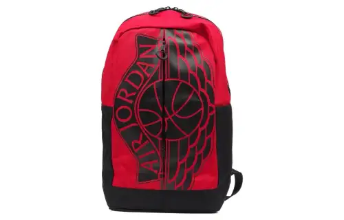 Jordan Polyester Backpack Regular Unisex Black/Red