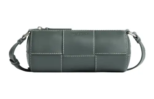 Bottega Veneta Cow Leather Shoulder Bag, Crossbody Bag Small Men's Slate/Natural