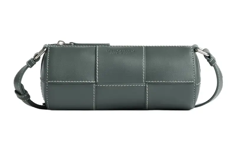 Bottega Veneta Cow Leather Shoulder Bag, Crossbody Bag Small Men's Slate/Natural