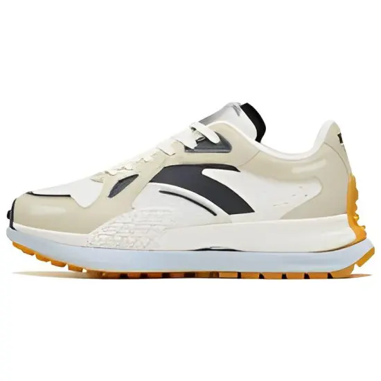 ANTA Champion Series Running Shoes Women's Low-Top Ivory White/Oatmeal White/Smoke Gray