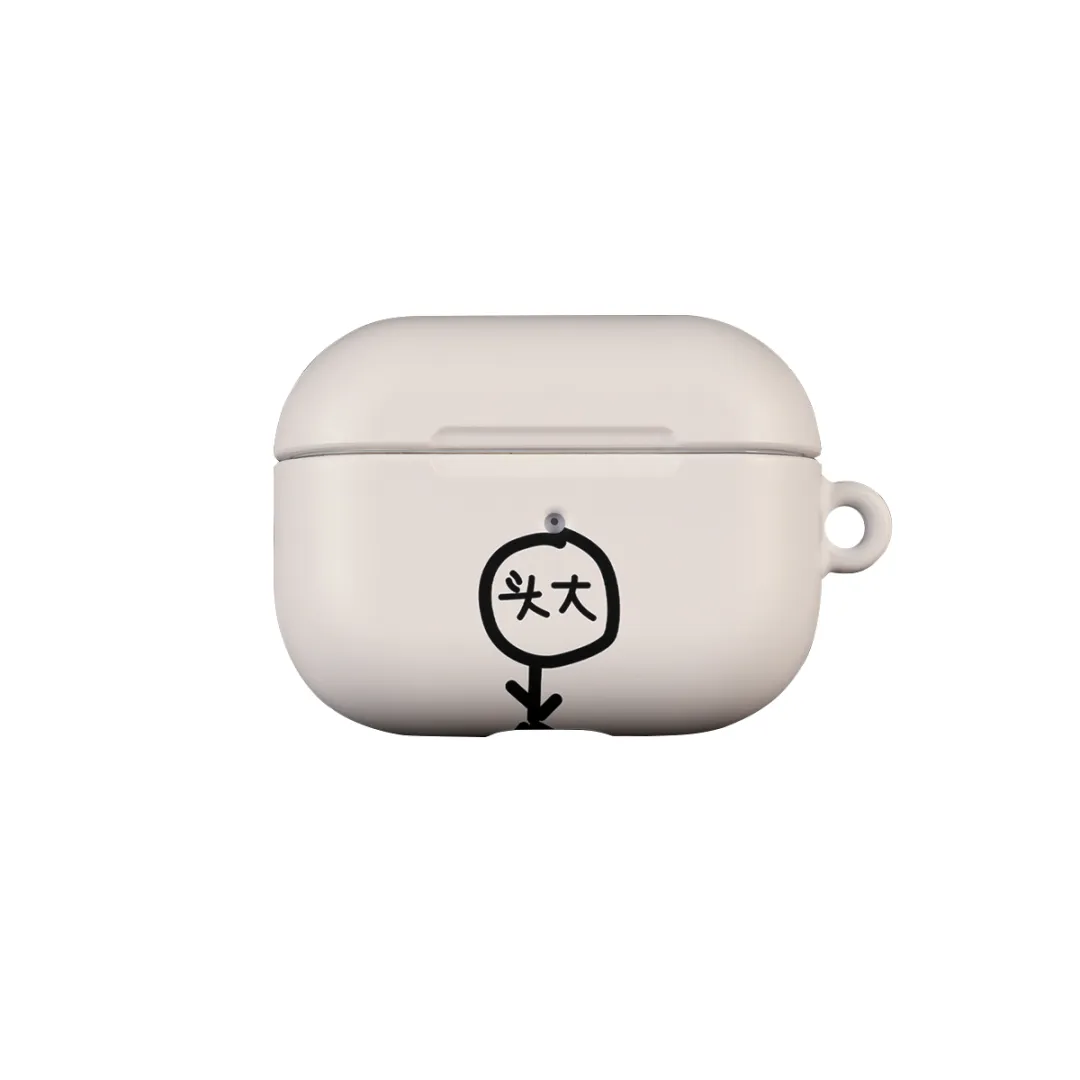 Keshami Compatibility With Apple AirPods Pro 3/Pro 2/AirPods 4/3 PC Matte Hard Shell Individual With Large Head