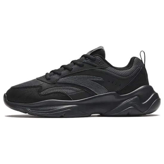 Anta Chao Bai GZ Cushioning Anti Slip And Wear Resistant Low Top Casual Shoes Men's Black